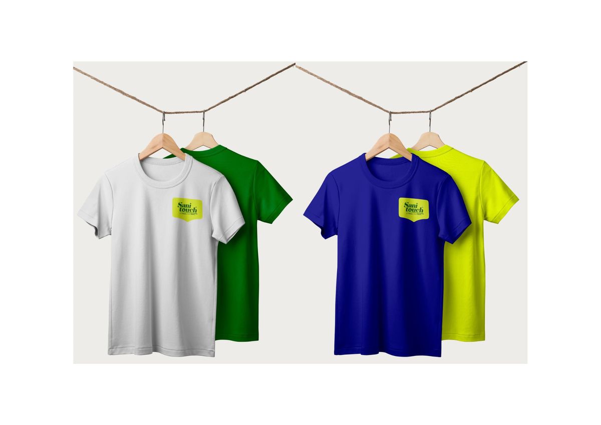 Sanitouch - Logo and uniform application by Accolade Media Global